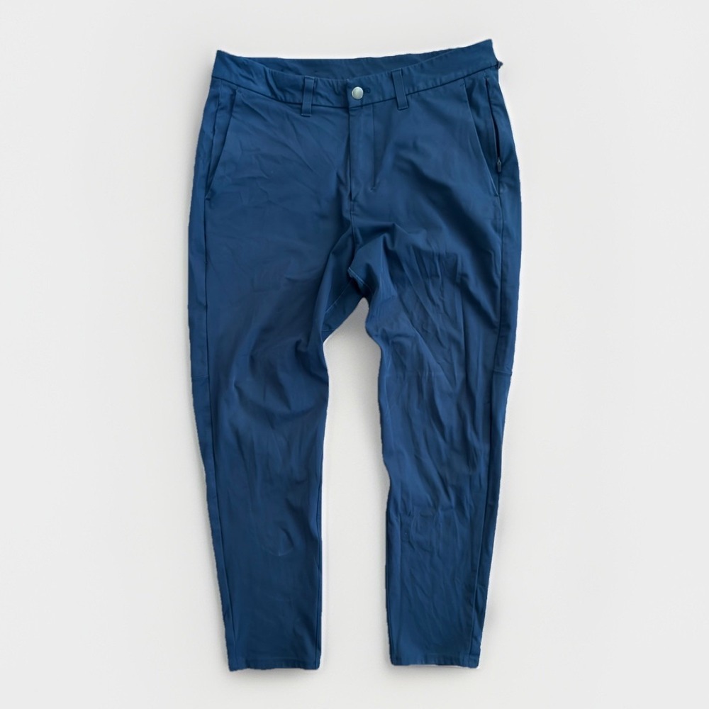 Lululemon Men's Navy Blue Commission Golf Pants 34x39 Stretch Performance